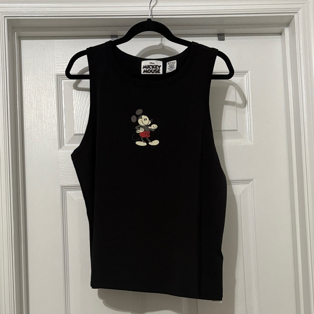 Disney Black Mickey Mouse Tank Ladies Xl